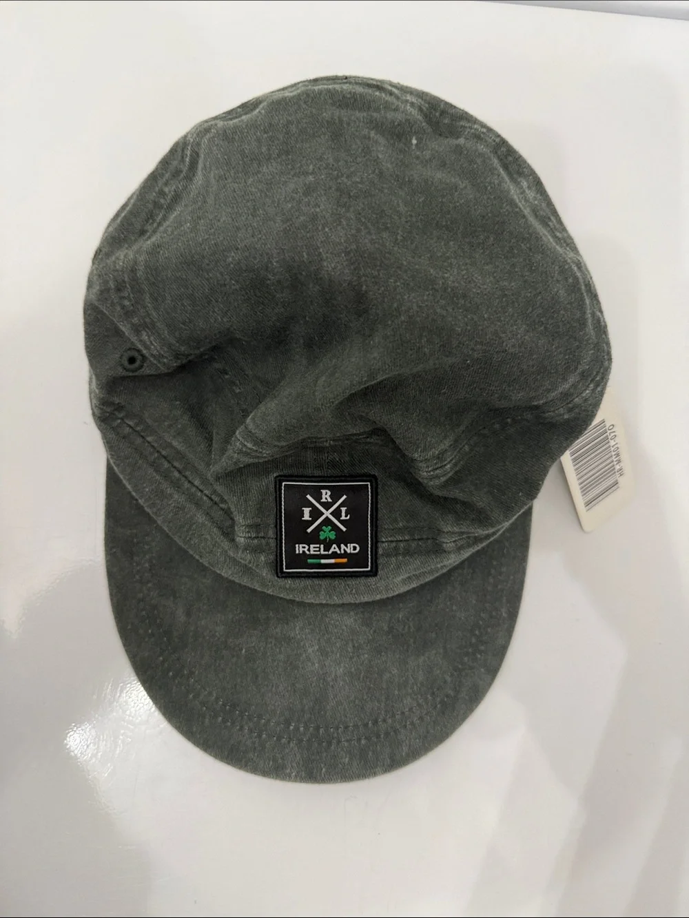 Ireland Patch Camp-Style Cap - Olive Green